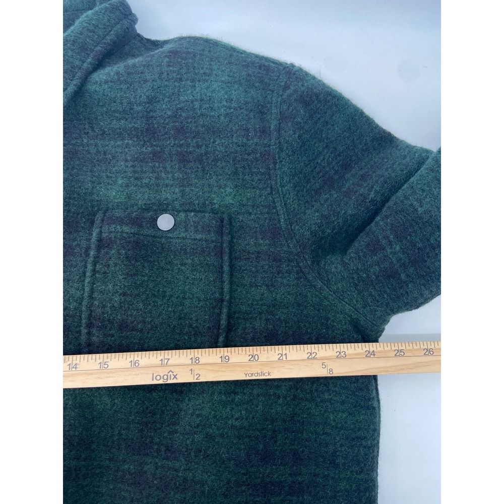 J Crew Jacket Menslarge Black Watch Plaid Chore Wool Blend Outdoor Oarsman Lined View 5